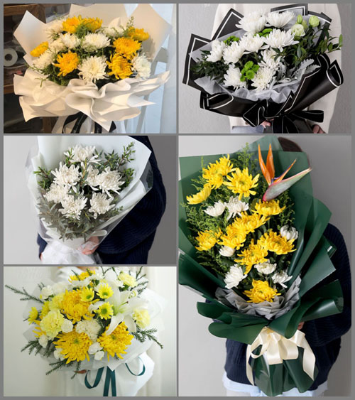 河南南阳邓州市高集乡明池村白事花束代送